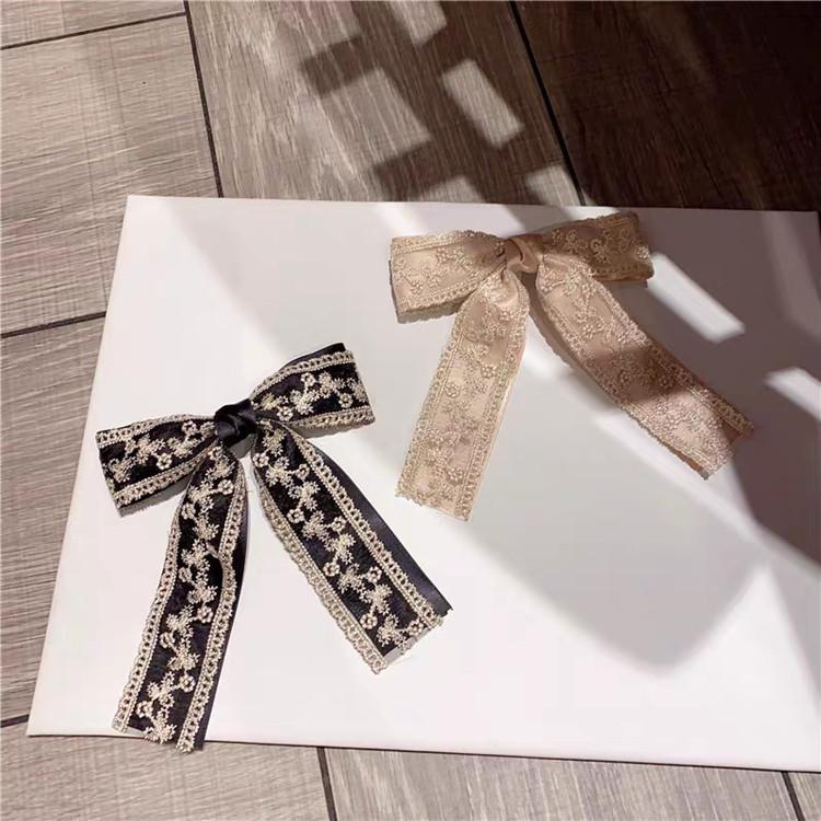 蝴蝶结后脑勺森女超仙蕾丝发饰