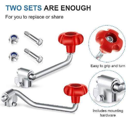 2 Set Wind Jack Handle Replacement Top Wind Trailer Jack