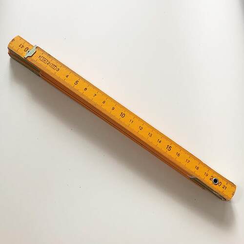 十折尺木折尺折叠尺子全长1米测量画线老款怀旧教学木工工具