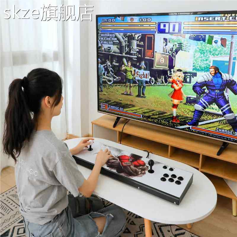 skze潘多拉双人摇杆2024新款游戏机连电视家用一体式拳皇月光宝盒街机摆件饰品