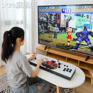skze潘多拉双人摇杆2024新款游戏机连电视家用一体式拳皇月光宝盒街机摆件饰品