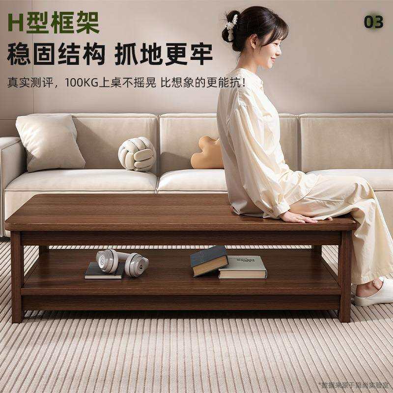 中古风茶几小户型厅家用层小双桌子CJ0250简易出租屋客约方形沙简