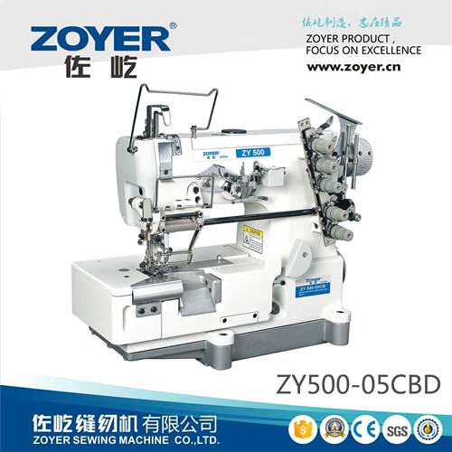 ZY500-05CBD大方头3针5线直驱绷缝机上花边松紧带坎车工业缝纫机