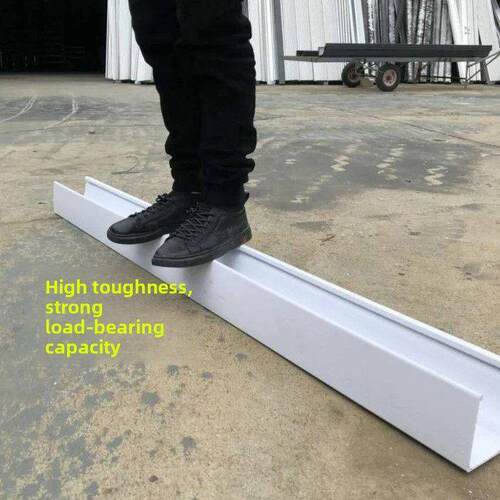 Pvc排水沟檐口雨水槽u型槽种植槽塑料檐口槽加厚长条槽集水