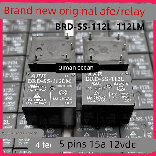 全新原装 BRD-SS-112L -112LM 爱福AFE 继电器 4脚 5脚 12VDC 15A