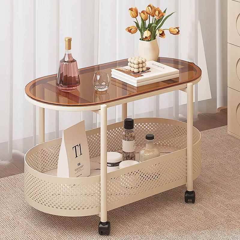 奶油几可风移动小户型客厅沙发柜侧边边边茶几简约现纳MFH代收小