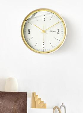 W时OZOOM钟屋准打孔简约免轻奢挂家用客厅新款时钟静音装饰SUM钟