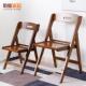 可折叠椅子家用靠背椅北欧实木餐椅办公室电脑椅凳子简易简约可携