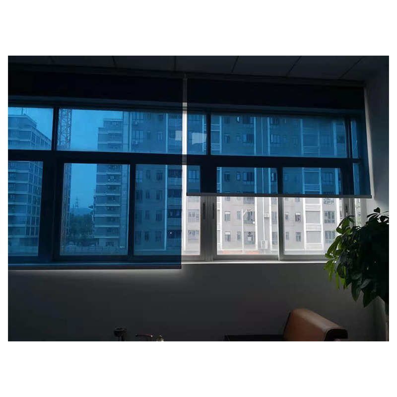 中禾智能柔性薄膜遮阳卷帘窗帘遥控插电 升降 家用阳台办公室遮光