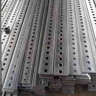 锌扁长条钢条冲孔凳子加固铁片带孔铁条固定条直条连接片有带孔镀