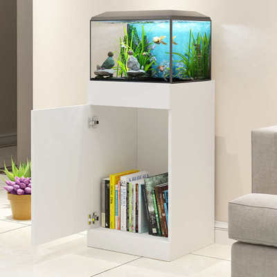 鱼缸架子底柜客厅玄关隔断水族箱超白缸地柜水草缸底座储物柜