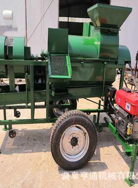 ISF轮型轴传动打谷机 大黄豆粒机脱 蚕四豆燕麦打粒机