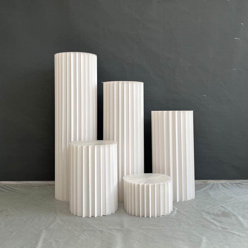 婚庆折叠圆柱甜品台纸质罗马柱折纸路引摆件商场橱窗生日派对柱子,节庆用品/礼品,路引,淘宝优惠券,粉丝福利购,淘宝优惠卷