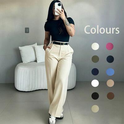 Women's High Waist Elegant Casual Business Pants Suitable