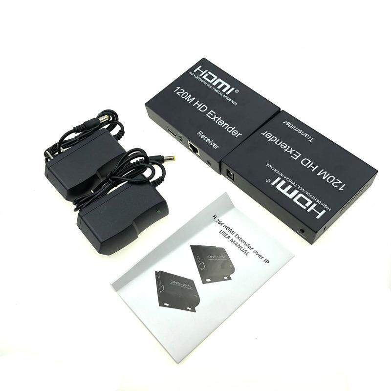 工厂HDMI 4K延长器120米单网线延长器带IR HDMI Extender120M高清