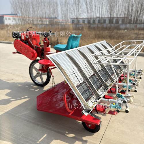 跨境独轮乘坐柴油高速插秧机源头厂家6/8行全自动新款插秧机