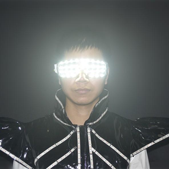 LED发光眼镜夜店酒吧Dj歌手演出道具KTV服务生打碟个性眼镜