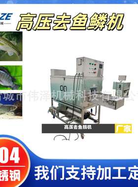 大中小型高压去鱼鳞机器多宝鱼去鳞机石斑鱼脱鱼鳞设备不伤皮肉