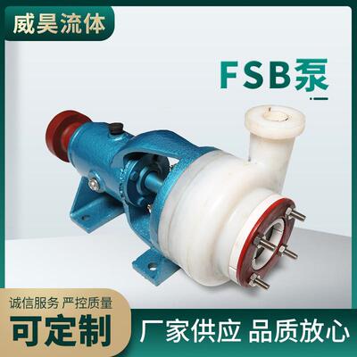 【厂家供应】FSB泵氟塑料泵氟合金泵工程塑料高稳定性离心泵
