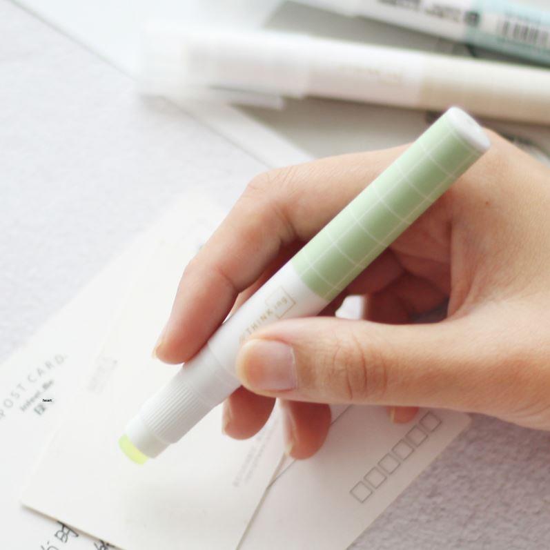 Jelly Color Fast Dry Cute Glue Stick Pen Shape Solid Color G