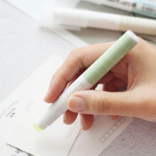 Jelly Color Fast Dry Cute Glue Stick Pen Shape Solid Color G
