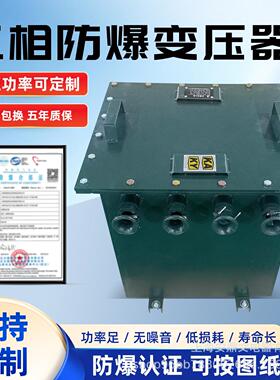 三相防爆行灯变压器380v转220v变24v/36v/110v降压矿用隔爆干式