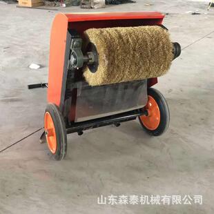 动力可选钢板除锈机彩钢瓦锈迹清除机滚丝刷打磨机