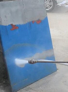 电动冷水高压清洗机50Mpa高压泵除锈除漆清洗机