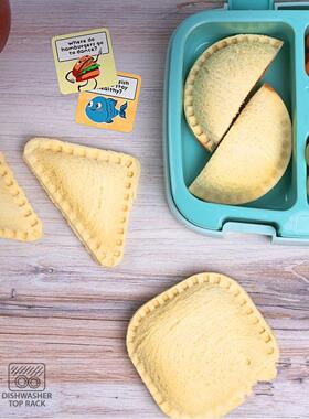 Sandwich Cutter Sealer Maker Lunch Box Bento Press Crimper