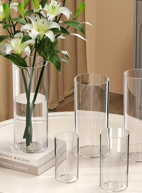 Wholesale clear, straight large plastic vase for living room