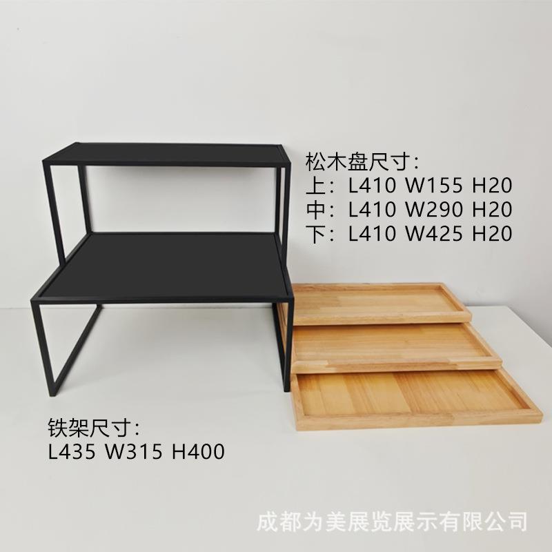 酒店自助餐摆物台食展示架料调碟甜品茶歇架台面包架三层LX*87386