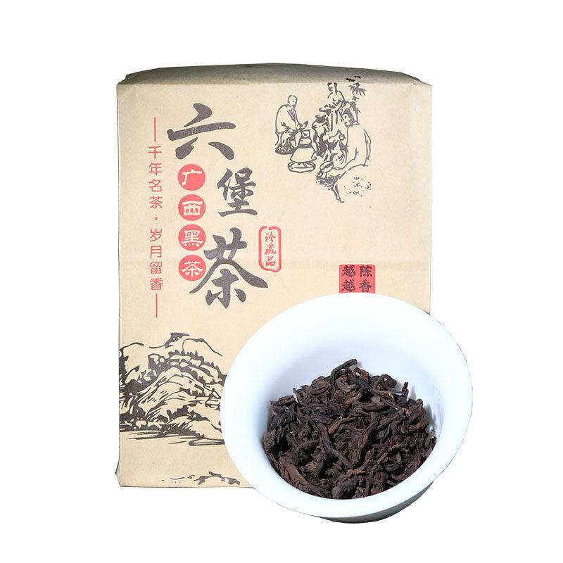 梧州六堡黑石山老树茶2005年陈香木质香入口醇滑回甘持续散茶叶