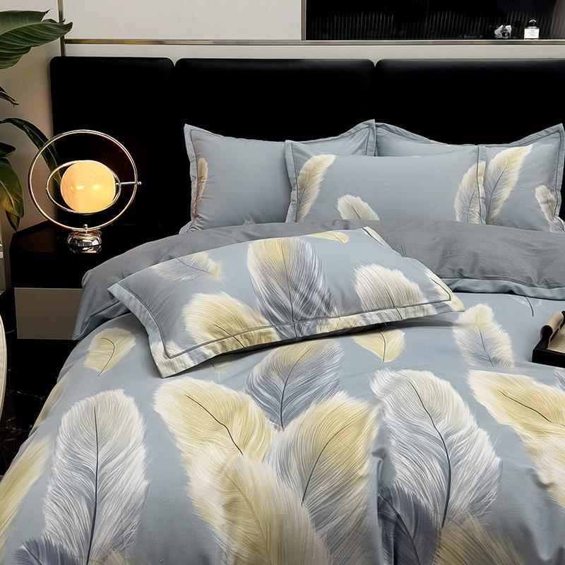 亲肤a全棉床单床上用品类四季通用加厚被高套档件100712纯棉磨毛