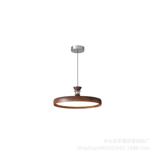 中古风餐厅吊灯现代简约法式奶油风高级感创意飞碟餐桌吧台吊线灯