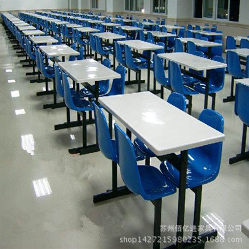 工厂餐厅分体快餐桌椅组合学校食堂学生员工吃饭餐桌椅组合