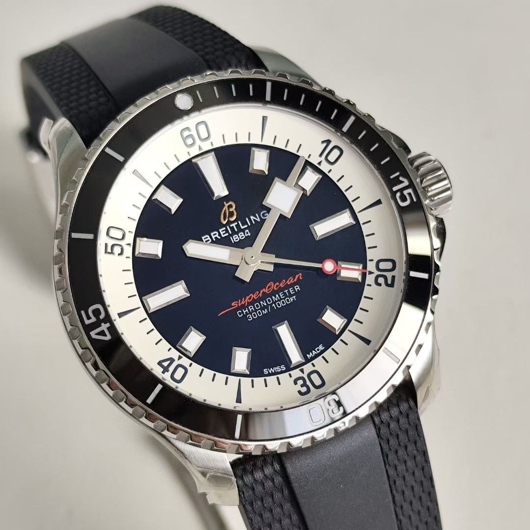 未使用99新44mm百年灵超级海洋A17375211B1S1自动机械男士手表