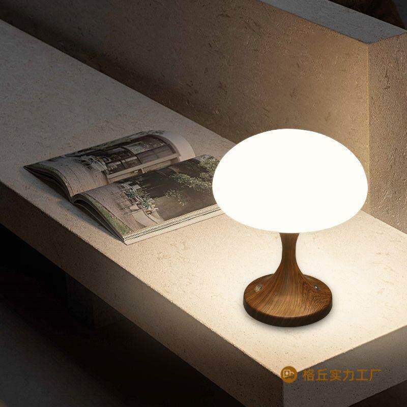 充电台灯网红卧室床头氛围的水母小夜灯客厅装饰灯轻奢感