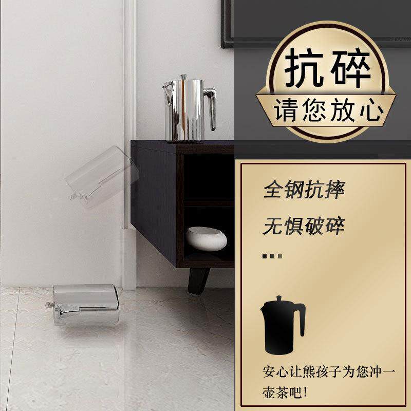 ZQ304不锈钢小号泡茶壶功夫家用滤茶水隔单壶手冲茶器短嘴中式茶