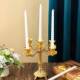 欧式 饰蜡台 金台属烛三头五头烛三头郁金台婚庆烛光酒晚餐店家居装