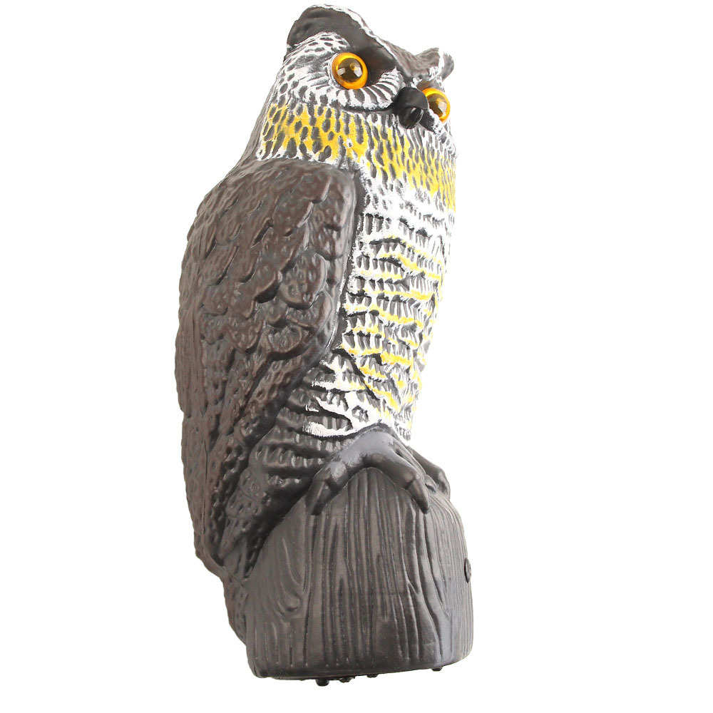 Plastic Bird 仿真猫头鹰 太阳能 驱鸟吓鸟猫头鹰驱鸟器具