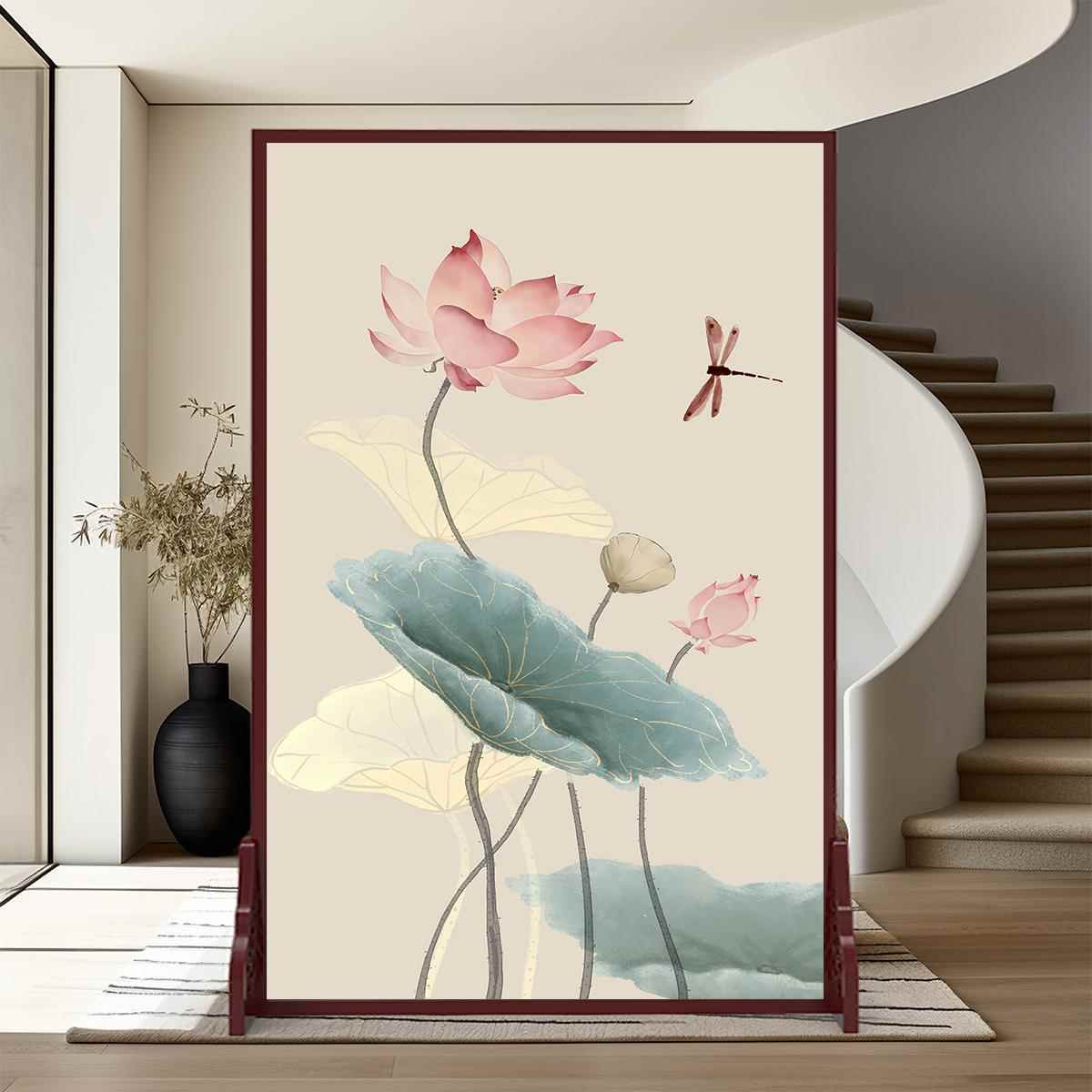 新款中式屏风隔断客厅遮挡入户正对门玄关家用禅意卫生间入户座屏