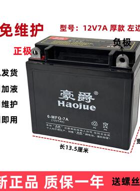 12V机车5A7A9A跨踦150免维护110弯梁125滑板车机车蓄电池