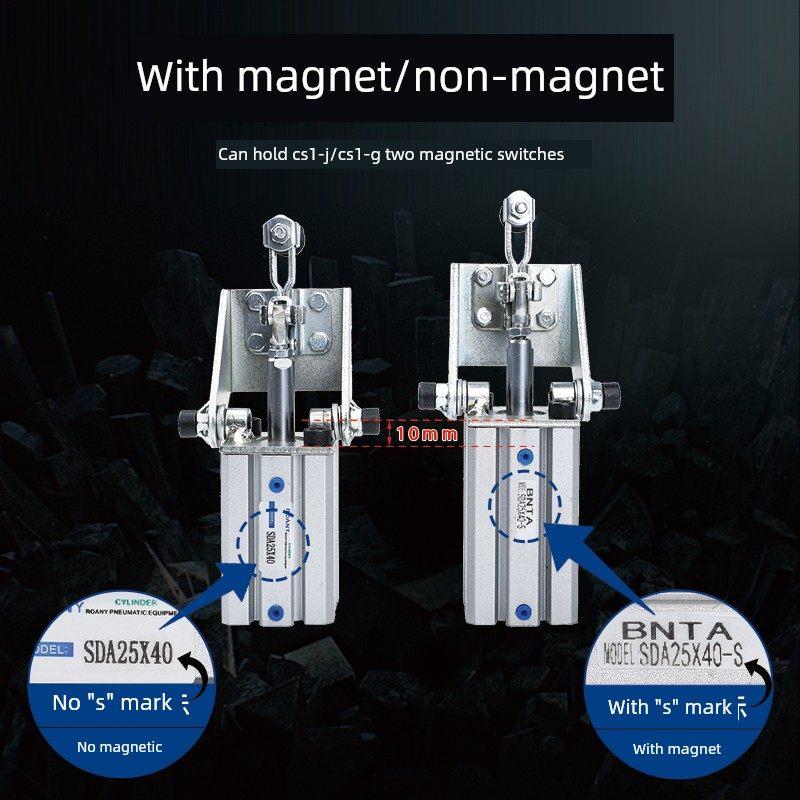 小型气缸夹钳101A带磁气动式快速夹具12050肘夹压紧器12050UL夹手