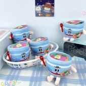 可爱仿真泡面挂件公仔毛绒钥匙扣方便面玩偶包包食物挂饰现货