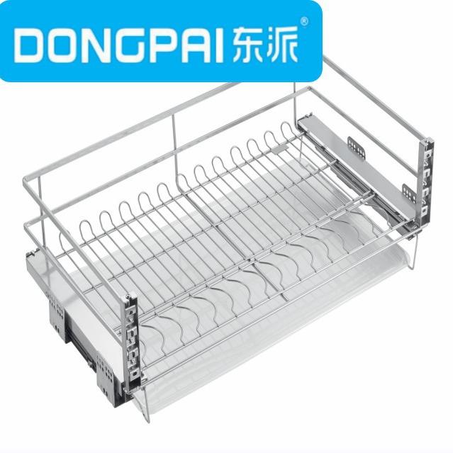 东派橱柜拉篮扁线(三边篮)碗碟篮炉台拉篮隐藏式多功能碗碟拉篮