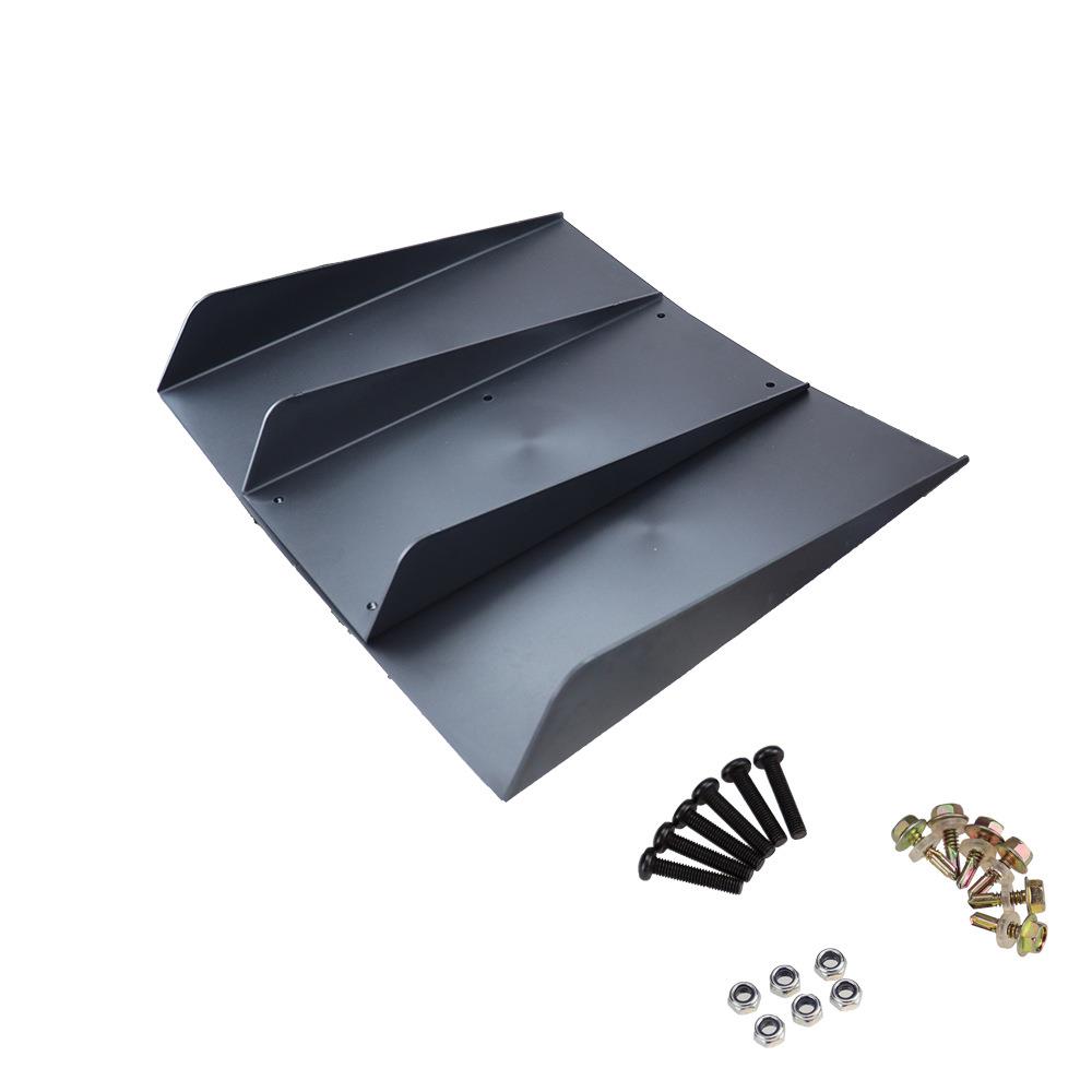汽车黑色ABS通用型后保险杠扩散器散热片扰流板装饰鳍22“x21”