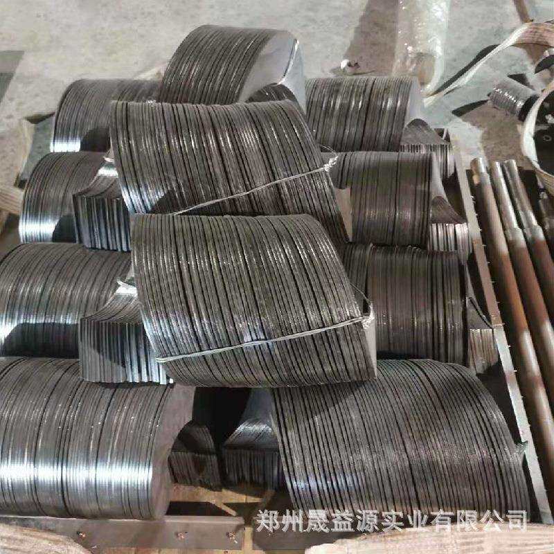 提升蛟龙配件焊接锰钢螺旋绞龙叶片输送耐磨连续叶片搅拌机不锈钢