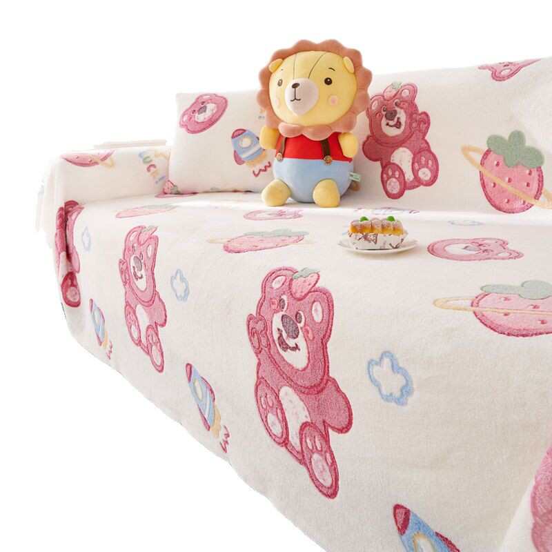 冬季新款保暖绒感盖布沙发巾2025防猫抓一整张防尘沙发套罩沙发垫