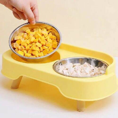Dog Bowl Stainless Steel Dog Food Bowl Double Bowls for