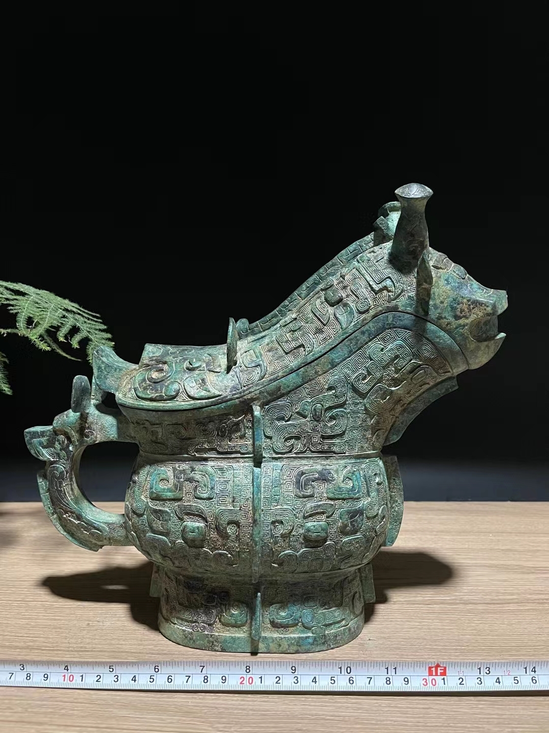 兽面觥，商朝晚期贵族使用的酒器，桌上摆件，送礼送领导！！！价
